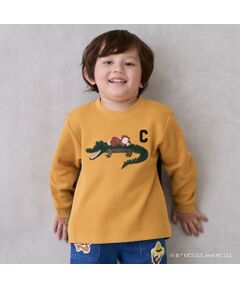 petit main / プティマイン Tシャツ | 【おさるのｼﾞｮｰｼﾞ】接結ｱｯﾌﾟﾘｹ長袖Tｼｬﾂ