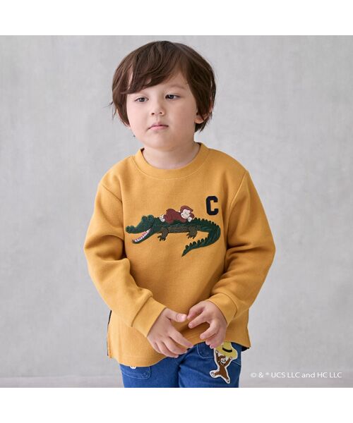 petit main / プティマイン Tシャツ | 【おさるのｼﾞｮｰｼﾞ】接結ｱｯﾌﾟﾘｹ長袖Tｼｬﾂ | 詳細2