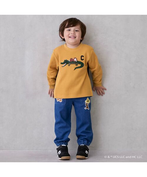 petit main / プティマイン Tシャツ | 【おさるのｼﾞｮｰｼﾞ】接結ｱｯﾌﾟﾘｹ長袖Tｼｬﾂ | 詳細3