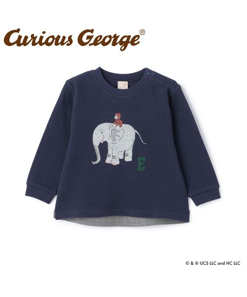 petit main / プティマイン Tシャツ | 【おさるのｼﾞｮｰｼﾞ】接結ｱｯﾌﾟﾘｹ長袖Tｼｬﾂ | 詳細9