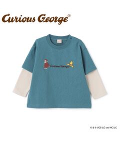 petit main / プティマイン スウェット | 【おさるのｼﾞｮｰｼﾞ】重ね着長袖ﾄﾚｰﾅｰ