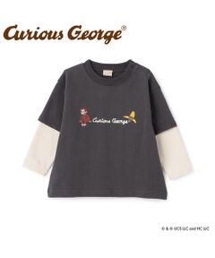 petit main / プティマイン スウェット | 【おさるのｼﾞｮｰｼﾞ】重ね着長袖ﾄﾚｰﾅｰ