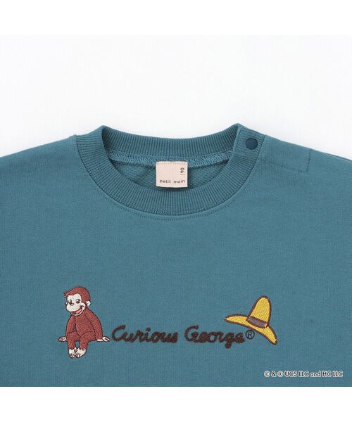 petit main / プティマイン スウェット | 【おさるのｼﾞｮｰｼﾞ】重ね着長袖ﾄﾚｰﾅｰ | 詳細7