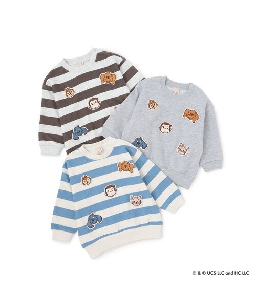 petit main / プティマイン スウェット | 【おさるのジョージ】フェイスワッペントレーナー | 詳細17