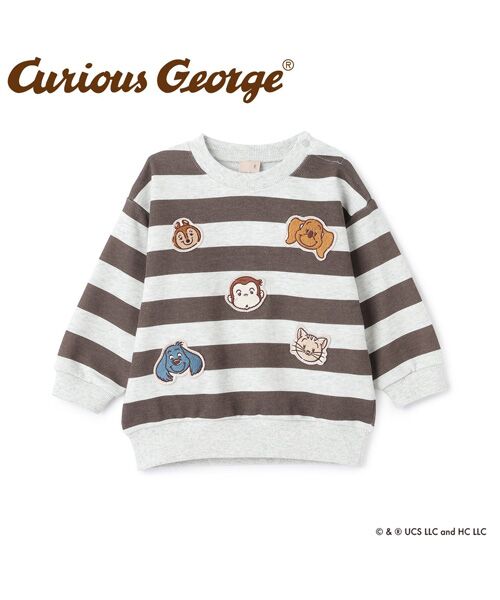 petit main / プティマイン スウェット | 【おさるのジョージ】フェイスワッペントレーナー | 詳細7