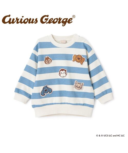 petit main / プティマイン スウェット | 【おさるのジョージ】フェイスワッペントレーナー | 詳細8