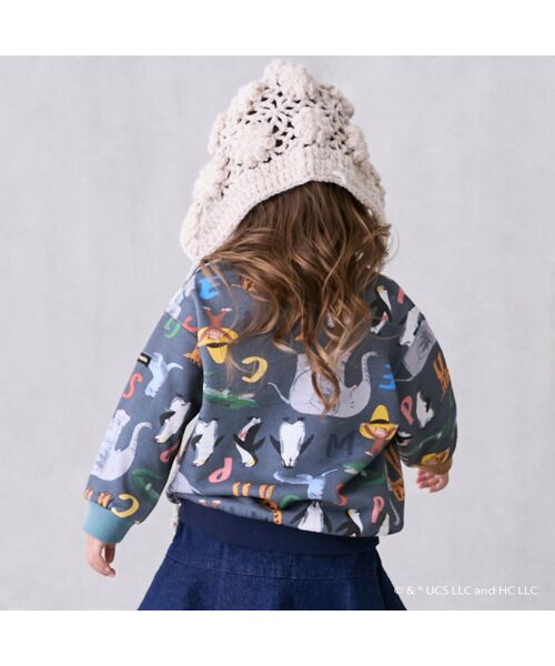 petit main / プティマイン スウェット | 【おさるのジョージ】総柄トレーナー | 詳細1