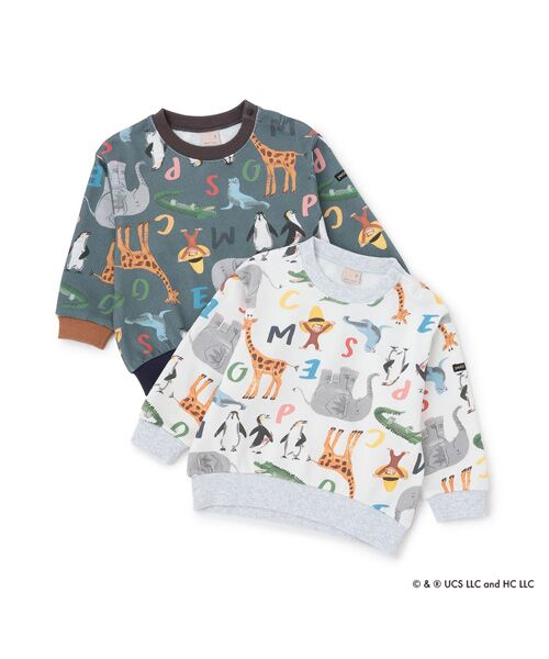 petit main / プティマイン スウェット | 【おさるのジョージ】総柄トレーナー | 詳細15