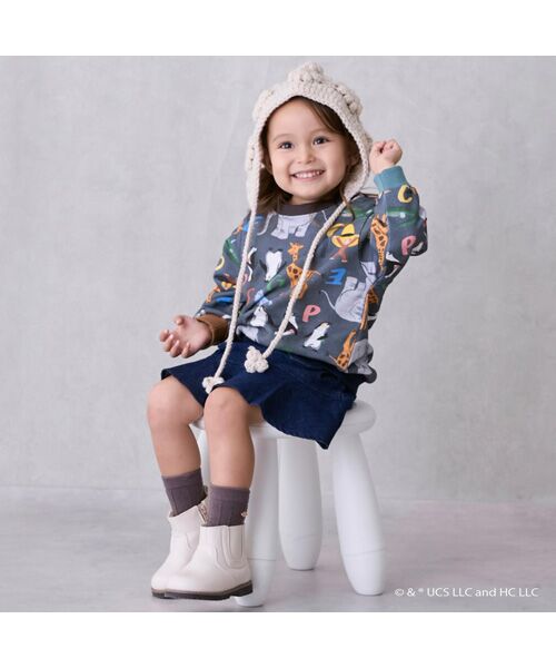 petit main / プティマイン スウェット | 【おさるのジョージ】総柄トレーナー | 詳細3