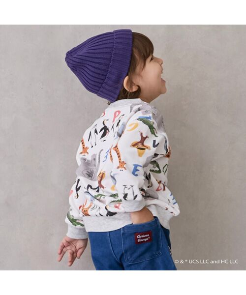 petit main / プティマイン スウェット | 【おさるのジョージ】総柄トレーナー | 詳細4