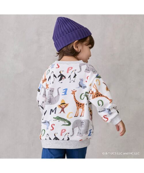 petit main / プティマイン スウェット | 【おさるのジョージ】総柄トレーナー | 詳細5