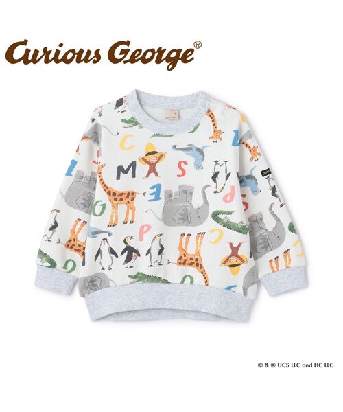 petit main / プティマイン スウェット | 【おさるのジョージ】総柄トレーナー | 詳細7