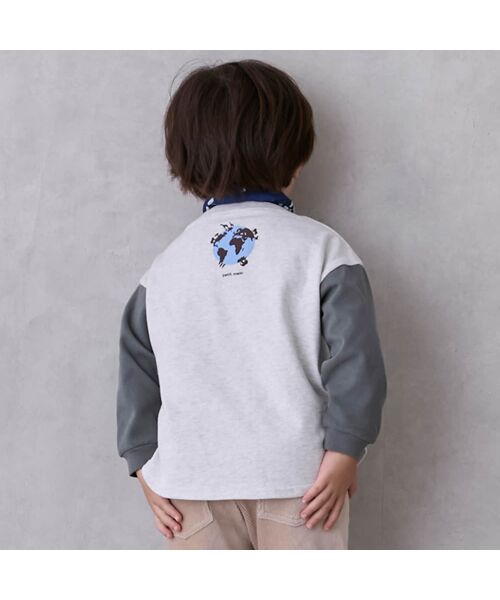 petit main / プティマイン Tシャツ | 動物刺繍長袖Tシャツ | 詳細1