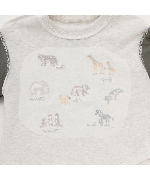 petit main / プティマイン Tシャツ | 動物刺繍長袖Tシャツ | 詳細7
