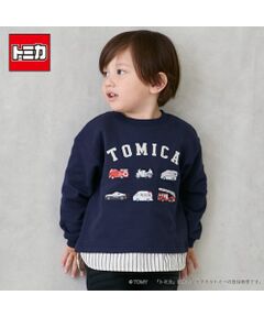 petit main / プティマイン スウェット | 【TOMICA】裾ﾁｪｯｸﾄﾚｰﾅｰ