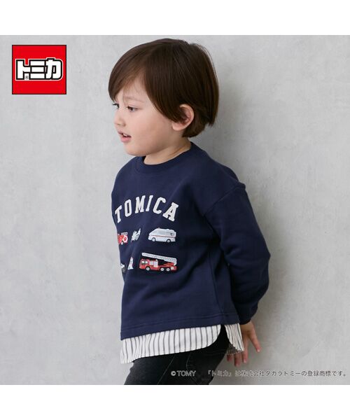 petit main / プティマイン スウェット | 【TOMICA】裾チェックトレーナー | 詳細2