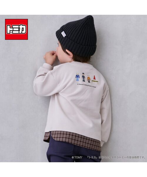 petit main / プティマイン スウェット | 【TOMICA】裾チェックトレーナー | 詳細4