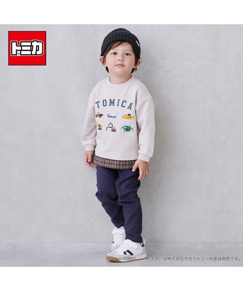petit main / プティマイン スウェット | 【TOMICA】裾チェックトレーナー | 詳細5