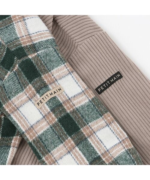 petit main / プティマイン シャツ・ブラウス | コーデュロイ/チェックアソートシャツ | 詳細10