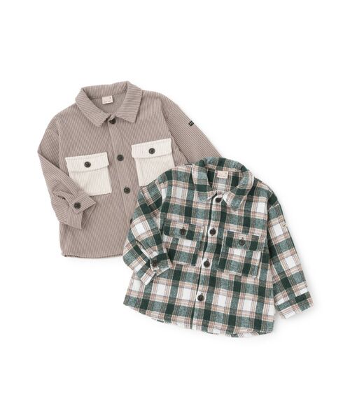 petit main / プティマイン シャツ・ブラウス | コーデュロイ/チェックアソートシャツ | 詳細14