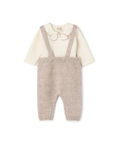 petit main / プティマイン ベビー・キッズウエア | サス付きニットパンツセット