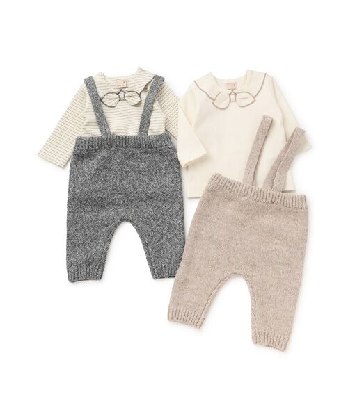 petit main / プティマイン ベビー・キッズウエア | サス付きニットパンツセット | 詳細15