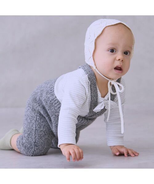 petit main / プティマイン ベビー・キッズウエア | サス付きニットパンツセット | 詳細2