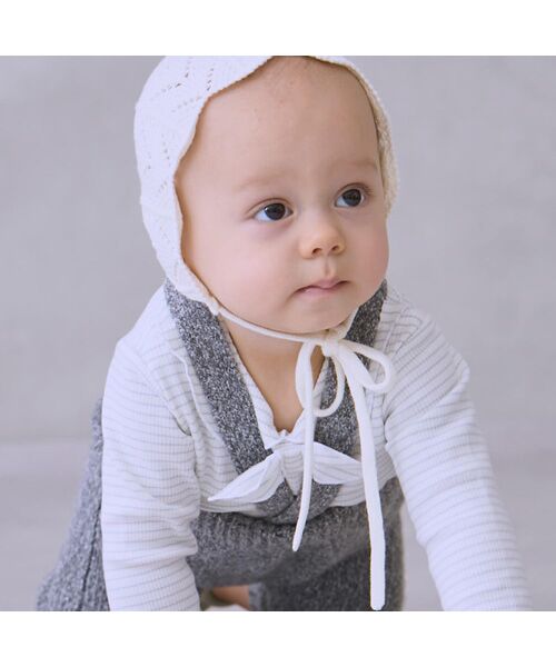 petit main / プティマイン ベビー・キッズウエア | サス付きニットパンツセット | 詳細3