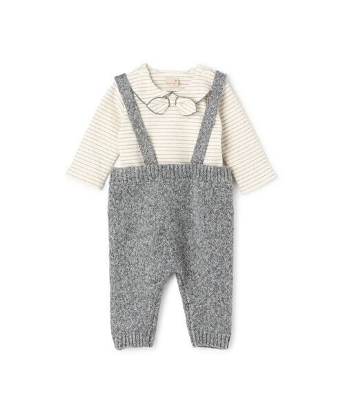 petit main / プティマイン ベビー・キッズウエア | サス付きニットパンツセット | 詳細4