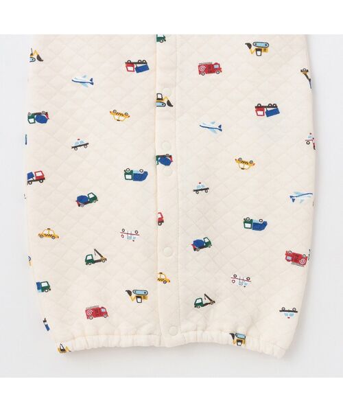petit main / プティマイン ロンパース | キルト車柄2wayオール | 詳細5
