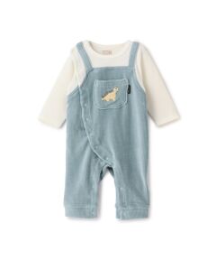 petit main / プティマイン ロンパース | アニマルサロペ風カバーオール