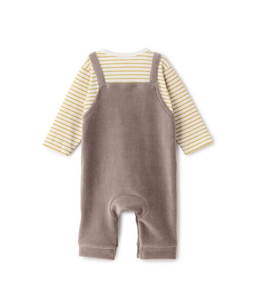 petit main / プティマイン ロンパース | アニマルサロペ風カバーオール | 詳細1