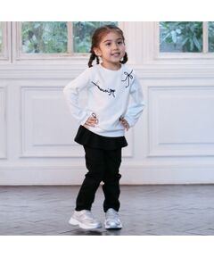 petit main / プティマイン その他パンツ | 【スマイル/防汚加工】フリルカットロングパンツ