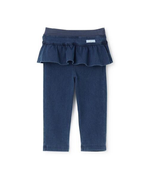 petit main / プティマイン その他パンツ | 【スマイル/防汚加工】フリルカットロングパンツ(コン)