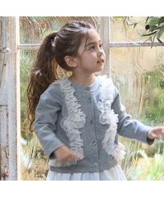 petit main / プティマイン カーディガン・ボレロ | 【ﾘﾝｸ】ﾁｭｰﾙﾌﾘﾙｶｯﾄｶｰﾃﾞｨｶﾞﾝ