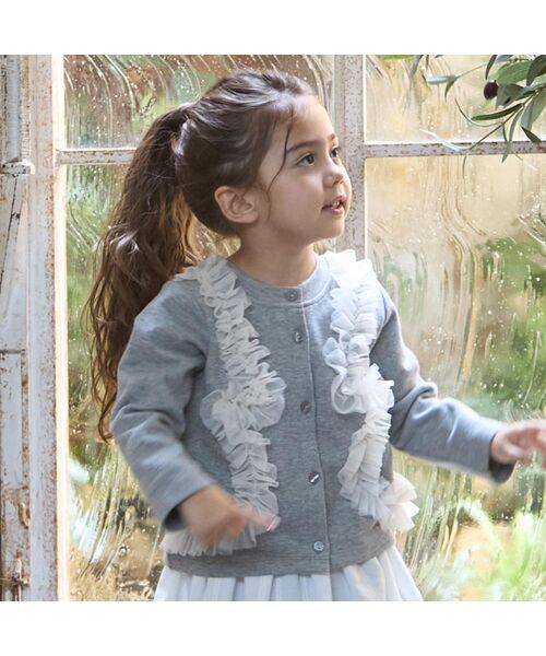 petit main/プティマイン 【ﾘﾝｸ】ﾁｭｰﾙﾌﾘﾙｶｯﾄｶｰﾃﾞｨｶﾞﾝ TOP･ｸﾞﾚ- 90