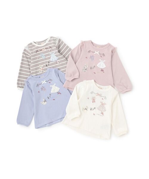 petit main / プティマイン Tシャツ | バレエモチーフ長袖Tシャツ | 詳細7