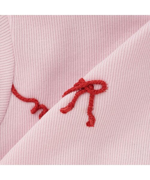 petit main / プティマイン Tシャツ | ロゴ刺繍長袖Tシャツ | 詳細5