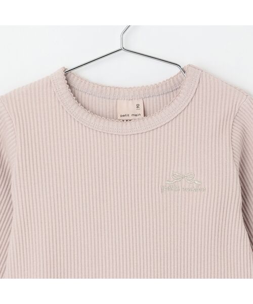 petit main / プティマイン Tシャツ | ﾁｭｰﾙﾍﾟﾌﾟﾗﾑﾛｺﾞ長袖Tｼｬﾂ | 詳細5