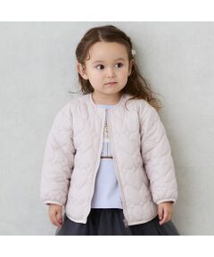 petit main / プティマイン その他アウター | 【ﾘﾝｸ】ﾊｰﾄｷﾙﾃｨﾝｸﾞｼﾞｬｹｯﾄ