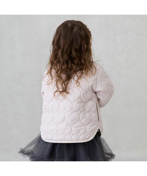 petit main / プティマイン その他アウター | 【ﾘﾝｸ】ﾊｰﾄｷﾙﾃｨﾝｸﾞｼﾞｬｹｯﾄ | 詳細1