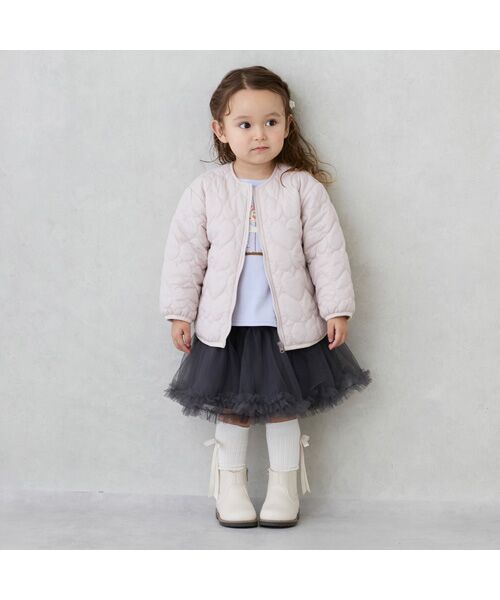 petit main / プティマイン その他アウター | 【ﾘﾝｸ】ﾊｰﾄｷﾙﾃｨﾝｸﾞｼﾞｬｹｯﾄ | 詳細2