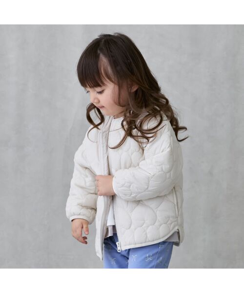 petit main / プティマイン その他アウター | 【ﾘﾝｸ】ﾊｰﾄｷﾙﾃｨﾝｸﾞｼﾞｬｹｯﾄ | 詳細4