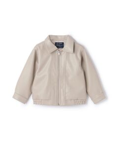 petit main / プティマイン レザーブルゾン・ジャケット | 【ﾘﾝｸ】ﾌｪｲｸﾚｻﾞｰｼﾞｬｹｯﾄ