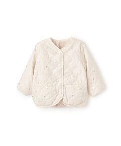 petit main / プティマイン その他アウター | 箔ﾌﾟﾘﾝﾄﾘﾊﾞｰｼﾌﾞﾙｼﾞｬｹｯﾄ