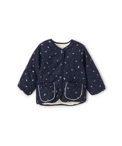 petit main / プティマイン その他アウター | 箔ﾌﾟﾘﾝﾄﾘﾊﾞｰｼﾌﾞﾙｼﾞｬｹｯﾄ