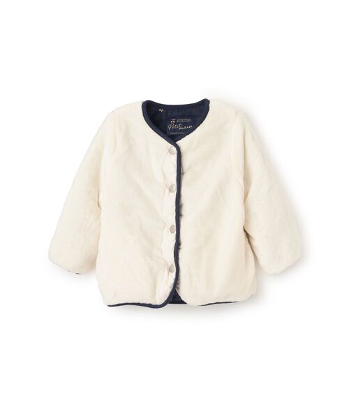 petit main / プティマイン その他アウター | 箔ﾌﾟﾘﾝﾄﾘﾊﾞｰｼﾌﾞﾙｼﾞｬｹｯﾄ | 詳細4