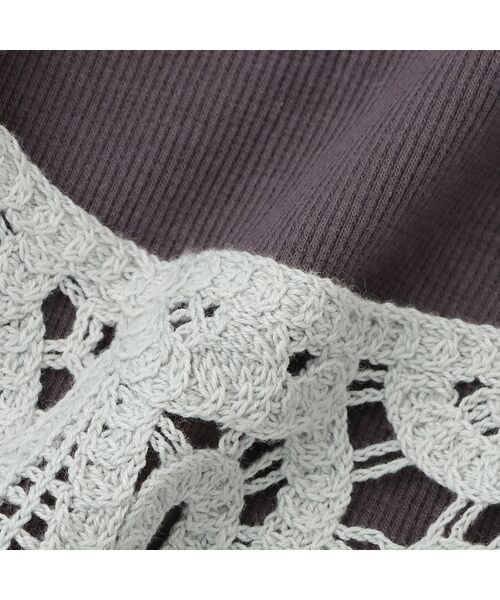 petit main / プティマイン ミニ丈・ひざ丈ワンピース | レースキャミワンピース | 詳細10