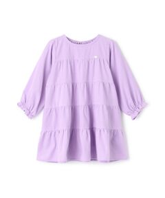 petit main / プティマイン ミニ丈・ひざ丈ワンピース | コーデュロイティアードワンピース