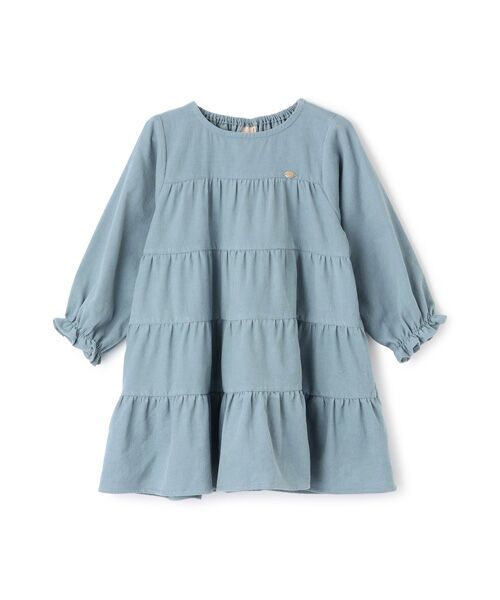 petit main / プティマイン ミニ丈・ひざ丈ワンピース | コーデュロイティアードワンピース | 詳細5